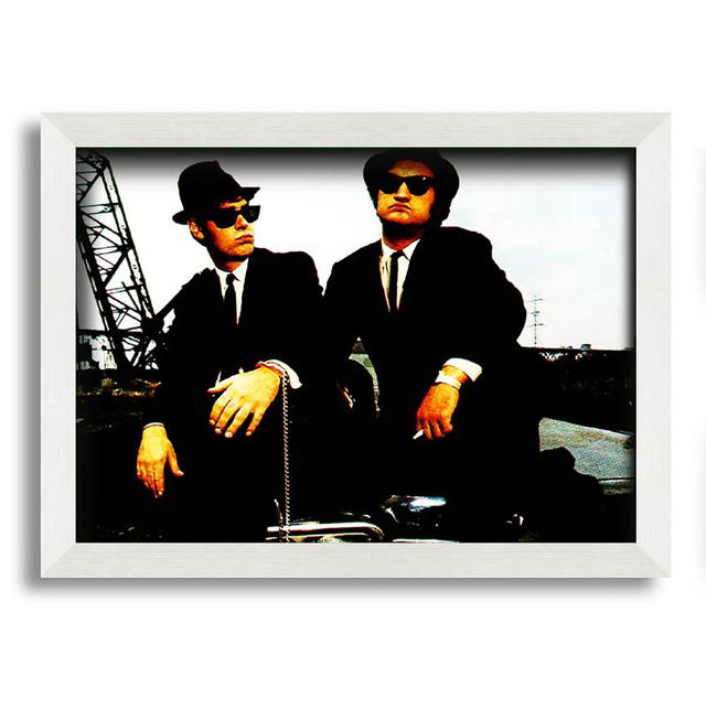 The Blues Brothers Jake and Elwood - Single Picture Frame Art Prints Brayden Studio Size: 29.7cm H x 42cm W x 10cm D on Productcaster.