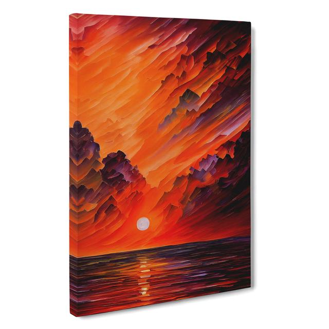 Ocean Sunset View No.5 House of Hampton Size: 60cm H x 40cm W x 3cm D on Productcaster.