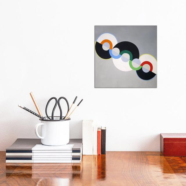 Endless Rhythm by Robert Delaunay - Wrapped Canvas Painting Metro Lane Size: 30.48cm H x 30.48cm W x 1.91cm D on Productcaster.