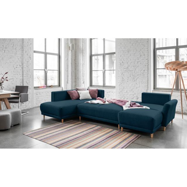 Ecksofa Lovely Annie mit Bettfunktion MiuForm Polsterfarbe: Dunkelblau, Ausrichtung: Ausrichtung Links on Productcaster.