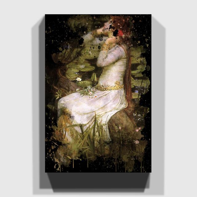 'Ophelia' by John William Waterhouse Graphic Art on Wrapped Canvas East Urban Home Size: 76cm H x 50cm W on Productcaster.