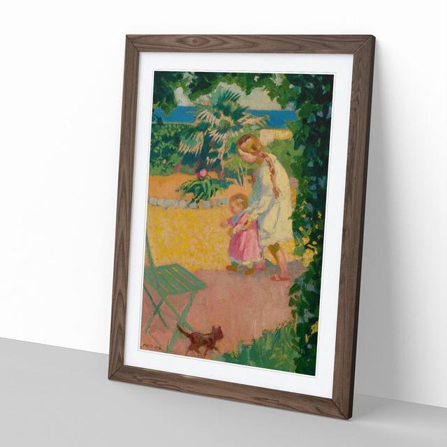 First Steps by Maurice Denis - Picture Frame Painting East Urban Home Size: 48cm H x 36cm W x 2cm D, Frame Option: Walnut Framed on Productcaster.