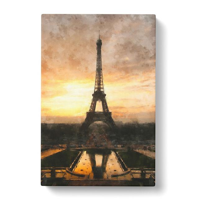 Eiffel Tower Vol.2 - Wrapped Canvas Graphic Art East Urban Home Size: 76cm H x 50cm W x 3cm D on Productcaster.