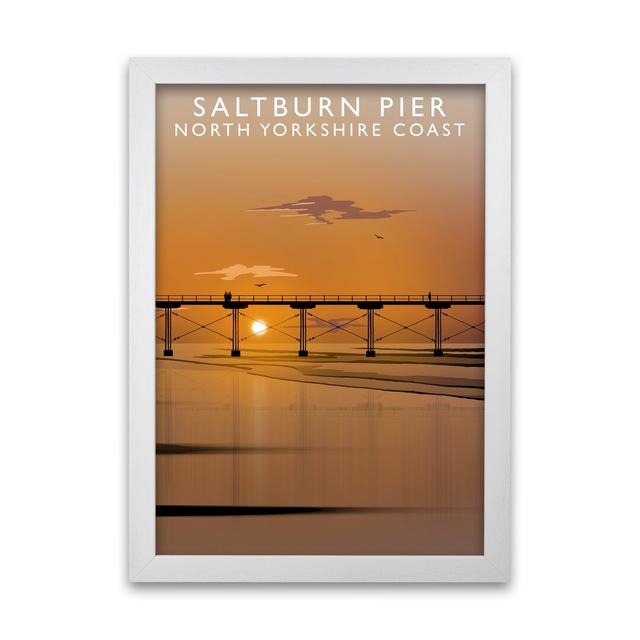 Saltburn Pier North Yorkshire Coast by Richard O'Neill - Picture Frame Graphic Art Print on Paper 17 Stories Size: 841 cm H x 594 cm W, Frame Options: on Productcaster.