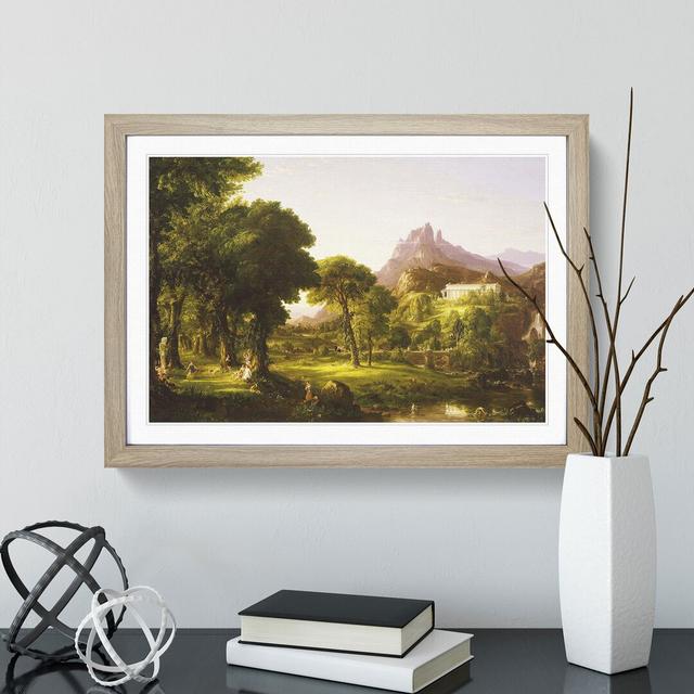 Dream of Arcadia by Thomas Cole - Picture Frame Painting East Urban Home Size: 48cm H x 65cm W x 2cm D, Frame Option: Oak Framed on Productcaster.