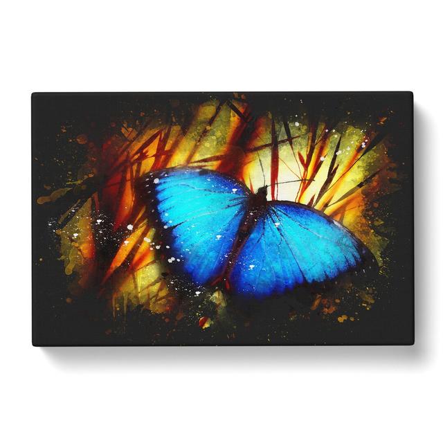 Butterfly Vol.7 Paint Splash East Urban Home Size: 35cm H x 50cm W x 3cm D on Productcaster.