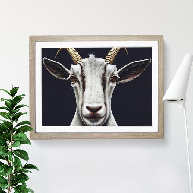 Goat Portrait Vol.2 - Single Picture Frame Print Brambly Cottage on Productcaster.