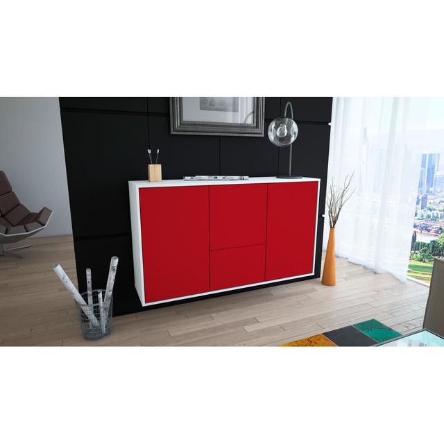 Will Sideboard Brayden Studio Colour (Body/Front): White/Red on Productcaster.