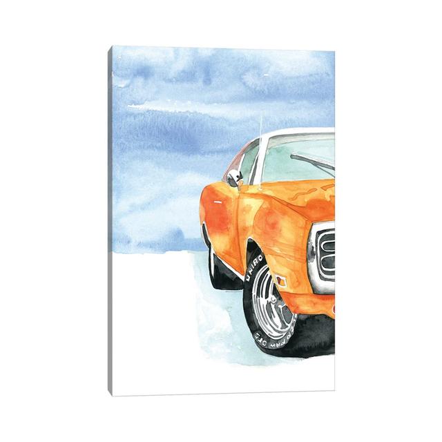 Classic Dodge Car by Mercedes Lopez Charro - Wrapped Canvas Art Prints Borough Wharf Size: 45.72cm H x 30.48cm W x 1.91cm D on Productcaster.