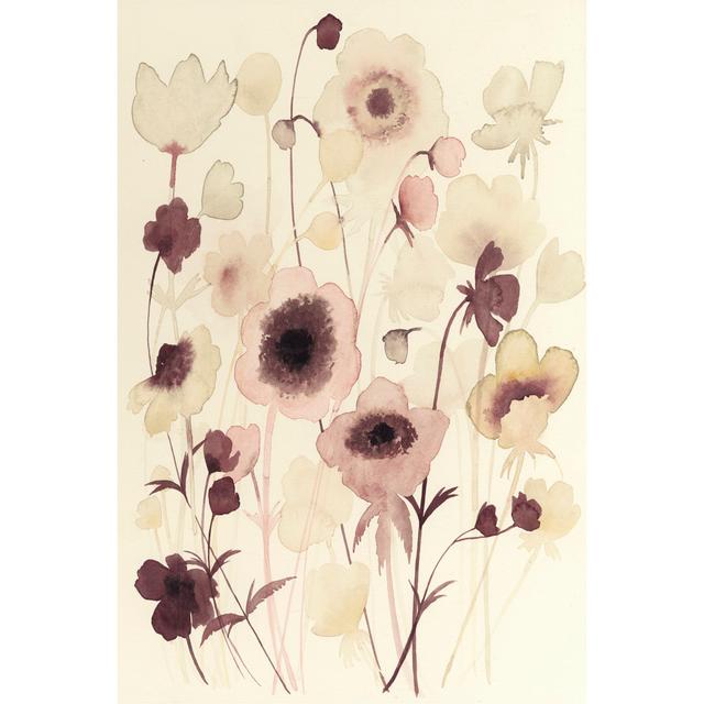 Anemone Haze II by Grace Popp - Wrapped Canvas Painting Rosalind Wheeler Size: 122cm H x 81cm W x 3.8cm D on Productcaster.