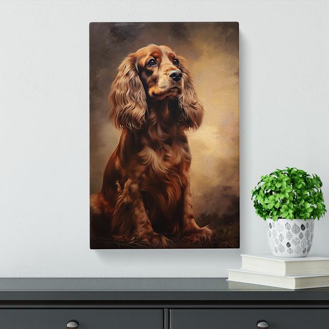 Cocker Spaniel Classicism No.2 - No Frame Print Marlow Home Co. Size: 60cm H x 40cm W x 3cm D on Productcaster.