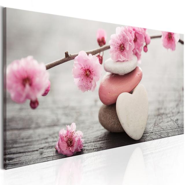 Zen: Kirschblüten IV' Foto auf verpackter Leinwand East Urban Home Größe: 80 cm H x 120 cm B x T on Productcaster.