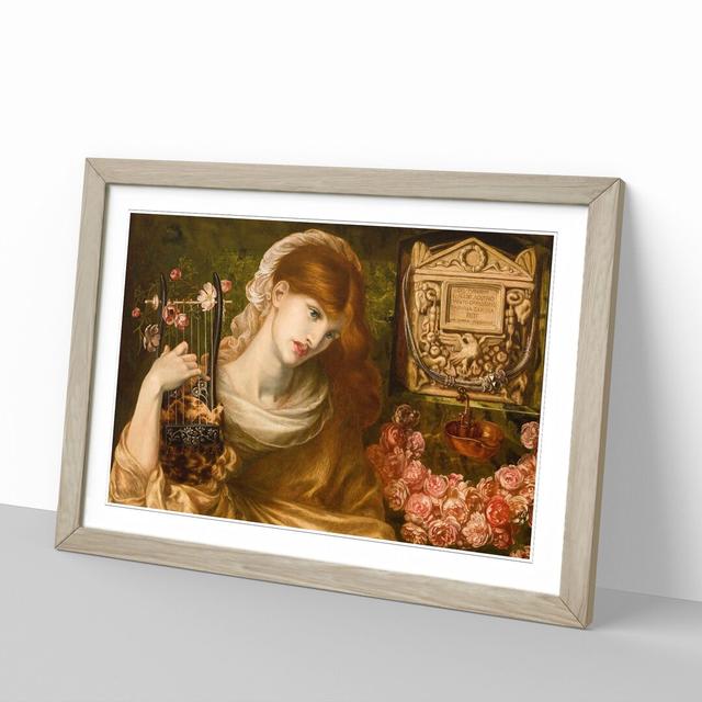 The Roman Window by Dante Gabriel Rossetti - Picture Frame Painting East Urban Home Frame Option: Oak Framed, Size: 36cm H x 48cm W x 2cm D on Productcaster.