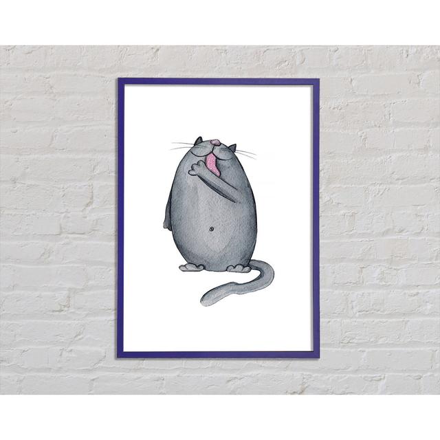 Happy Cat - Single Picture Frame Art Prints Rosalind Wheeler Size: 29.7cm H x 42cm W x 2cm D on Productcaster.