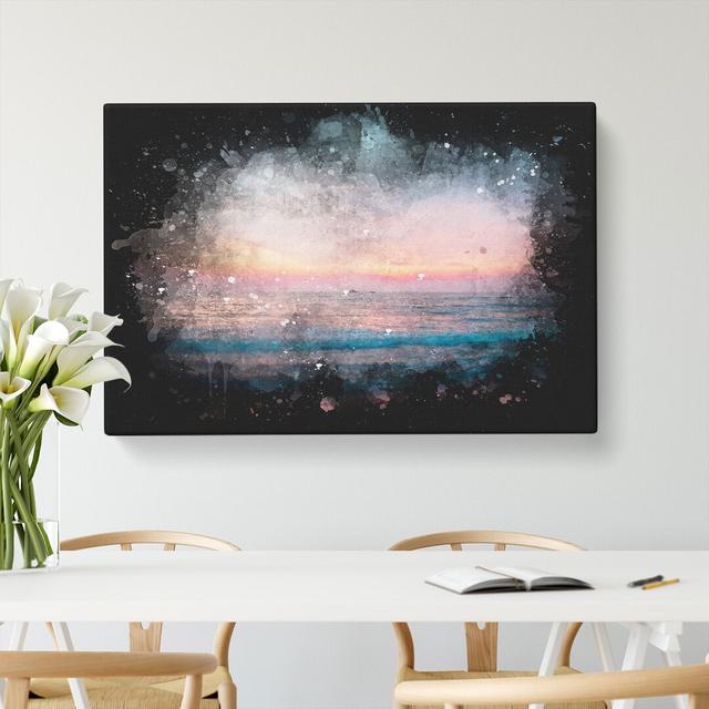 Sundown In Sri Lanka - Wrapped Canvas Print East Urban Home Size: 40cm H x 60cm W x 3cm D on Productcaster.