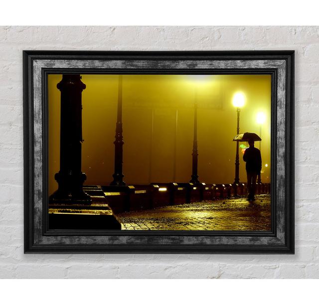 Alley Night - Single Picture Frame Art Prints Bright Star Size: 29.7cm H x 42cm W x 8cm D on Productcaster.