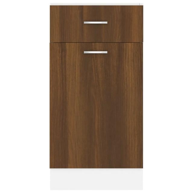 Drawer Base Cabinet 40X46x81.5 Cm Latitude Run Colour: Dark Brown on Productcaster.