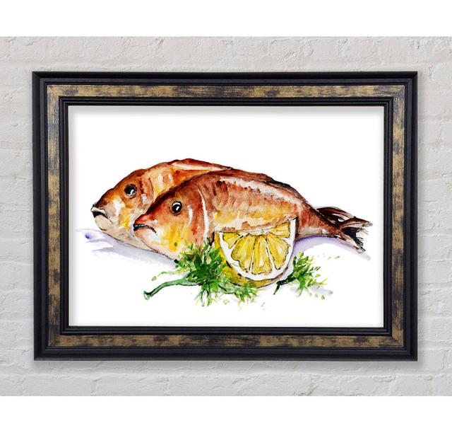 Lemon Sole - Single Picture Frame Art Prints Bright Star Size: 29.7cm H x 42cm W x 8cm D on Productcaster.