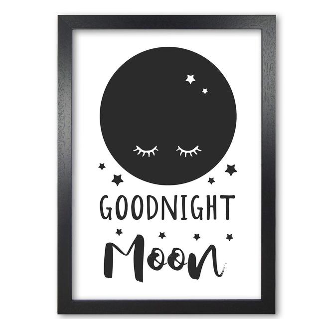 Goodnight Moon - Print East Urban Home Size: 42 cm H x 30 cm W x 5 cm D, Format: Black Grain Frame on Productcaster.