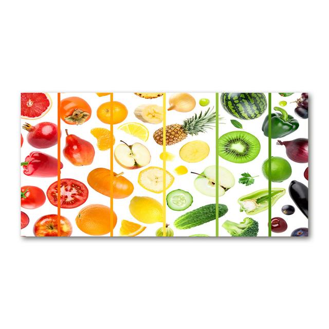 Fruits and Vegetables - Wrapped Canvas Art Prints Latitude Run on Productcaster.