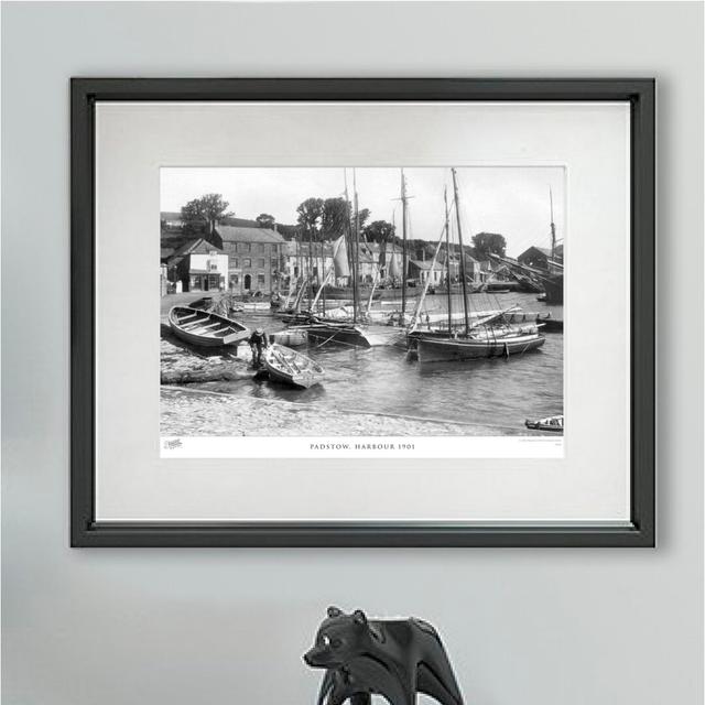 'Padstow, Harbour 1901' - Picture Frame Photograph Print on Paper The Francis Frith Collection Size: 40cm H x 50cm W x 2.3cm D on Productcaster.