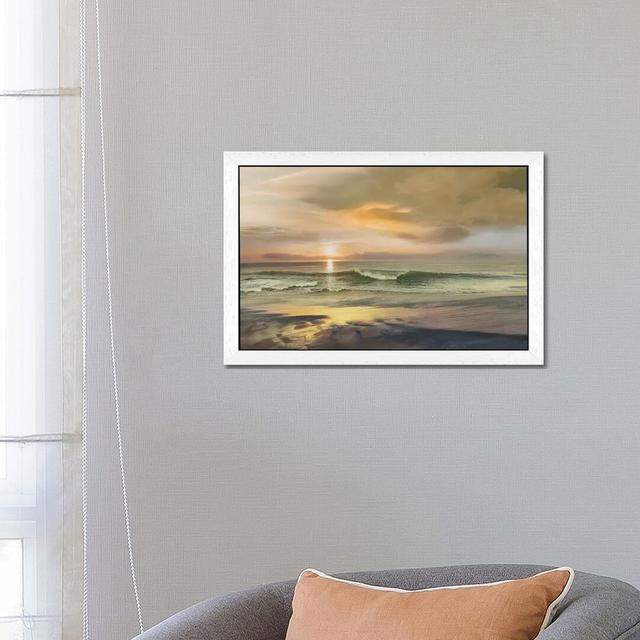 'Monterey' by Mike Calascibetta - Floater Frame Photograph Print on Canvas Highland Dunes Frame Option: White, Size: 66.04cm H x 101.6cm W x 3.81cm D on Productcaster.