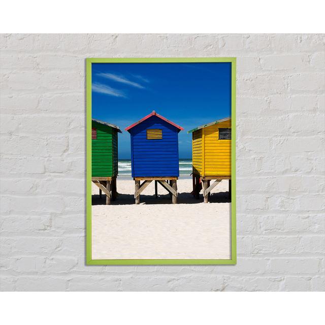 Baccus Beach Hut Sands - Single Picture Frame Art Prints Highland Dunes Size: 21cm H x 29.7cm W x 2cm D on Productcaster.