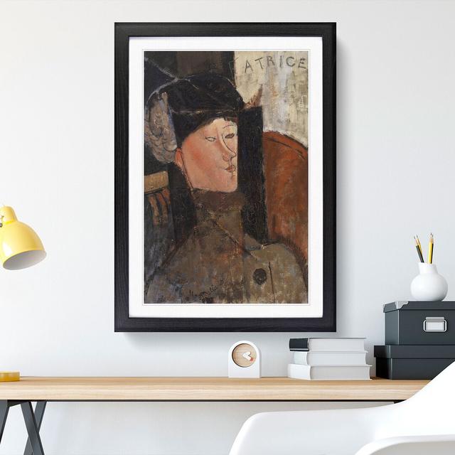 Beatrice by Amedeo Modigliani - Picture Frame Painting East Urban Home Frame Option: Black Framed, Size: 48cm H x 36cm W x 2cm D on Productcaster.