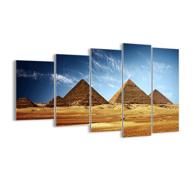 5 Piece Unframed Photograph Print Set on Glass Bloomsbury Market Size: 100cm H x 150cm W x 1.8cm D on Productcaster.