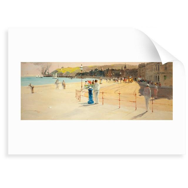 'A Summer Afternoon, Douglas Promenade' by John Miller Nicholson Picture Frame Painting Art Prints East Urban Home Size: 40 cm H x 50 cm W x 0.2 cm D, on Productcaster.