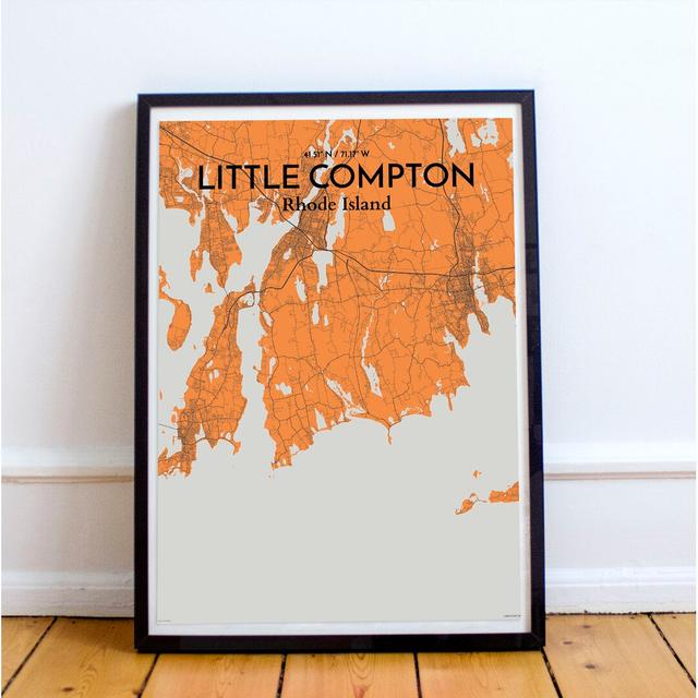 Little Compton - Unframed Graphic Art Print on Paper East Urban Home Size: 70cm H x 50cm W x 0.13cm D on Productcaster.