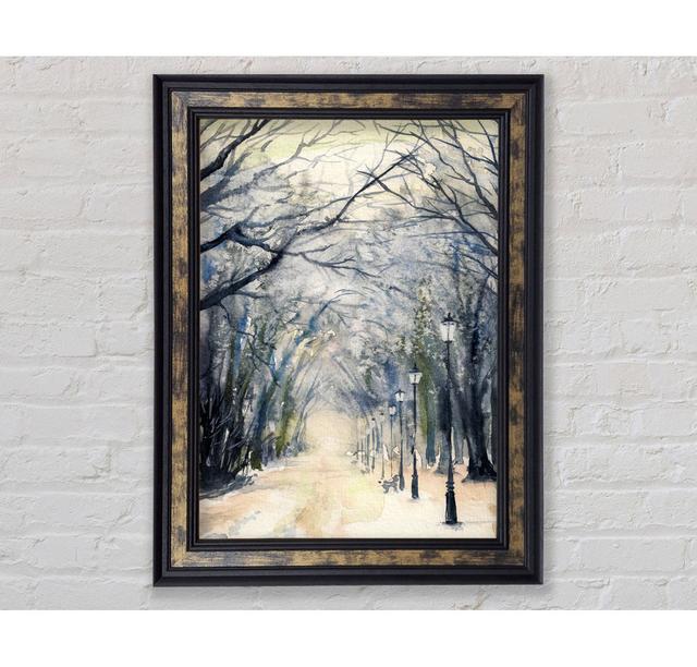 Tree Canopy Walk - Print Ophelia & Co. Size: 42cm H x 29.7cm W x 8cm D, Format: Gold/Black Framed Paper on Productcaster.