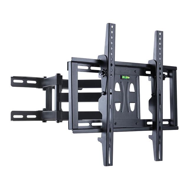 Aivo Black Adjustability Multi Screen Wall Mount for Greater Than 50" with Shelving, Holds up to 45 kg. Symple Stuff on Productcaster.