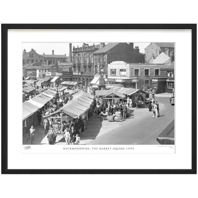 'Heckmondwike, the Market Square C1955' - Picture Frame Photograph Print on Paper The Francis Frith Collection Size: 40cm H x 50cm W x 2.3cm D on Productcaster.