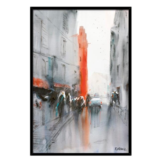 Calle Rosa by Bruno Vázquez - Single Picture Frame Painting Ebern Designs Size: 60cm H x 40cm W x 3cm D on Productcaster.