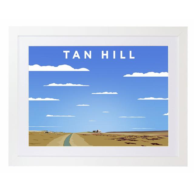 Tan Hill by Richard O'Neil - Graphic Art Print on Paper East Urban Home Format: White Wood Frame, Size: 33.5 cm H x 43.5 cm W x 2.2 cm D on Productcaster.