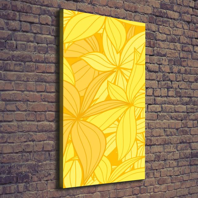 Yellow Flowers - Wrapped Canvas Art Prints Rosalind Wheeler on Productcaster.