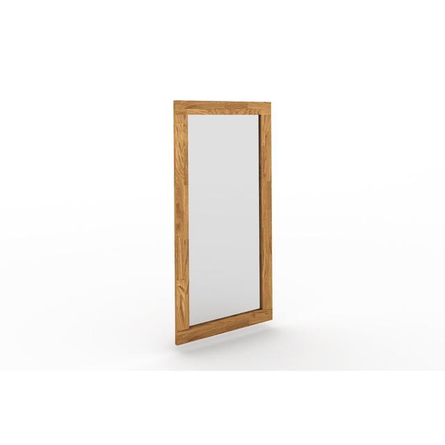 Steel Framed Wall Mounted Full Length Mirror Ebern Designs Size: 120cm H x 60cm W, Finish: Wild Oak on Productcaster.