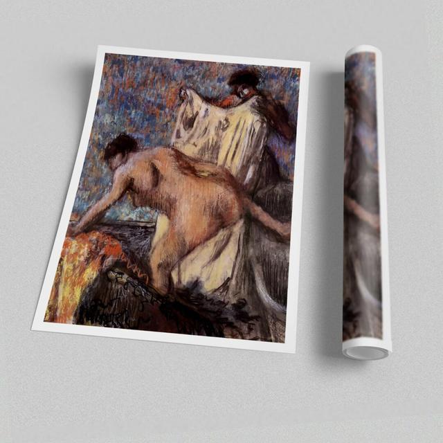 Degas after Bathing 3 Art Classic by Edgar Degas - Painting Print on Paper East Urban Home Size: 84.1cm H x 59.4cm W on Productcaster.