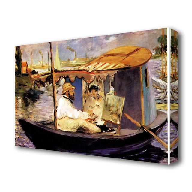 Paints Dans Son Bateau Atelier 1874 by Edouard Manet - Painting on Canvas East Urban Home Size: 81.3 cm H x 121.9 cm W on Productcaster.