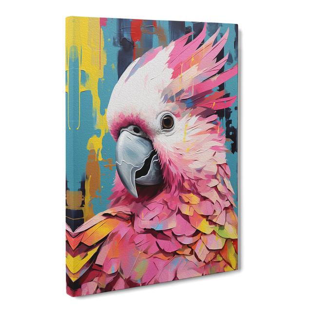 Cockatoo Pop - Wrapped Canvas Art Prints 17 Stories Size: 50cm H x 35cm W x 3cm D on Productcaster.