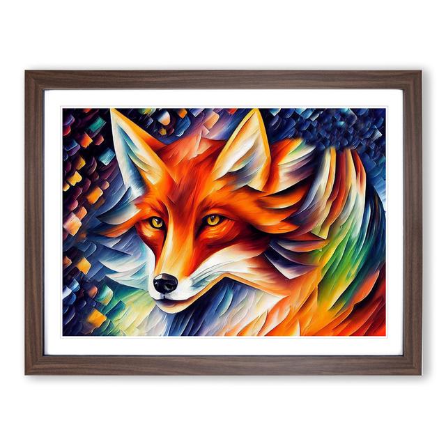 Fox - Picture Frame Graphic Art Metro Lane Frame Colour: Walnut, Size: 25cm H x 34cm W x 2cm D on Productcaster.