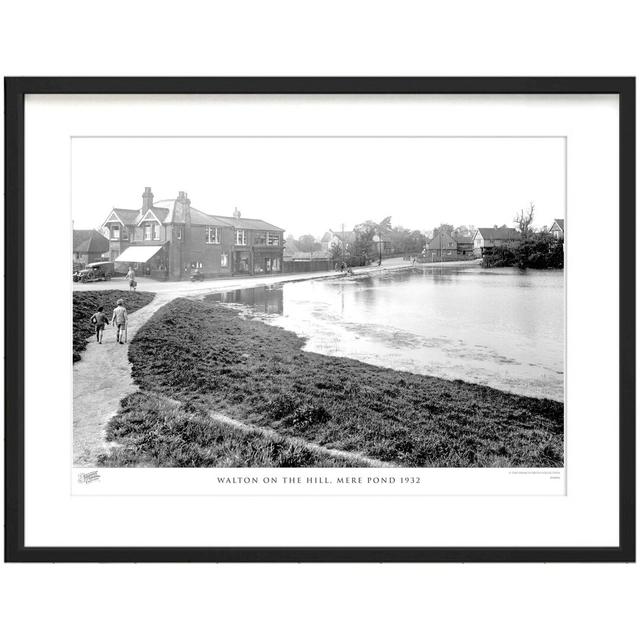 Walton On The Hill, Mere Pond 1932 by Francis Frith - Single Picture Frame Print The Francis Frith Collection Size: 60cm H x 80cm W x 2.3cm D on Productcaster.