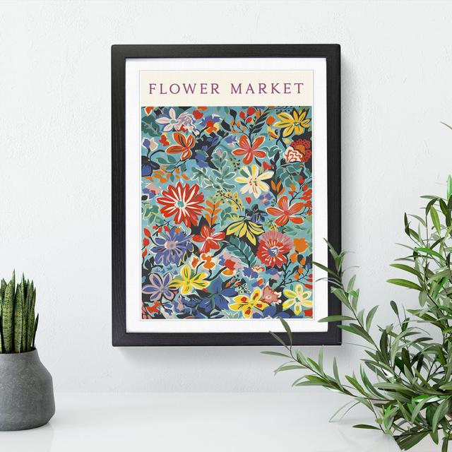 Flower Market Exhibition Happy Larry Size: 64cm H x 46cm W x 2cm D on Productcaster.