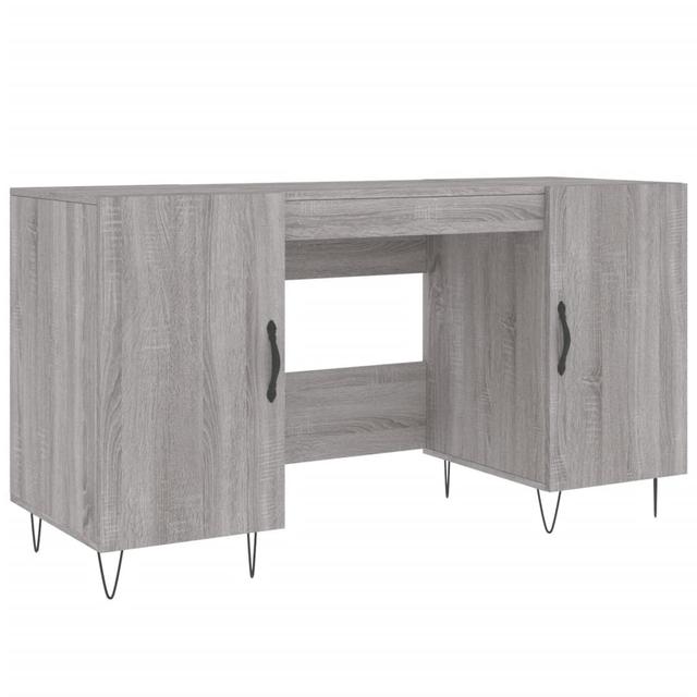 Schreibtisch Balnamore 140 x 50 cm ModernMoments Farbe: Grau/Sonoma on Productcaster.