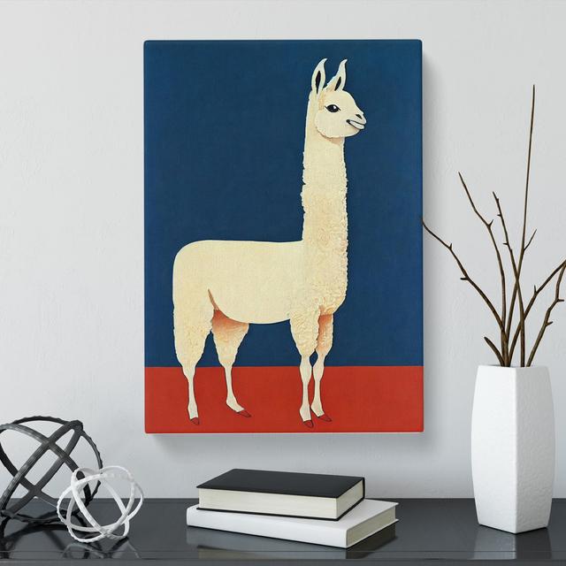 Llama Soviet - Wrapped Canvas Graphic Art World Menagerie Size: 50cm H x 35cm W x 3cm D on Productcaster.