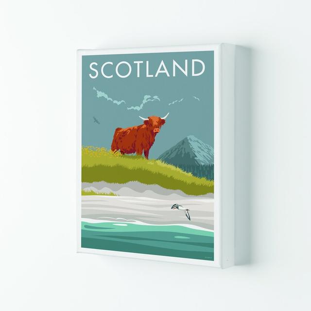 Scotland Angus Travel Art Print By Stephen Millership A3 / Black Grain Gracie Oaks Format: Wrapped Canvas, Size: 50cm H x 40cm W x 4cm D on Productcaster.