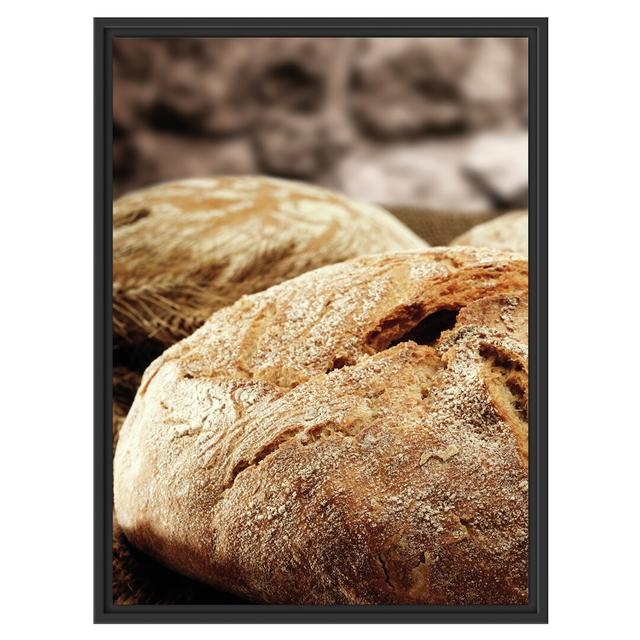 Gerahmtes Wandbild Frisch gebackenes Brot East Urban Home Größe: 80 cm H x 60 cm B on Productcaster.