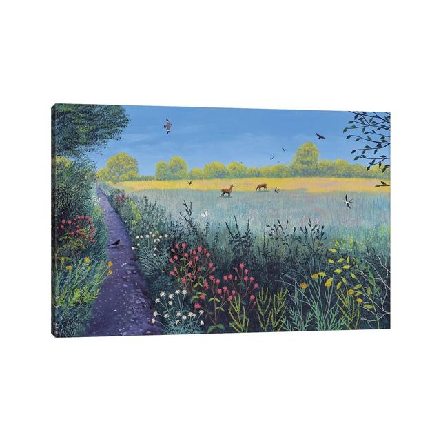 Down Summer Lane by Jo Grundy - Wrapped Canvas Painting ClassicLiving Size: 101.60cm H x 152.40cm W on Productcaster.