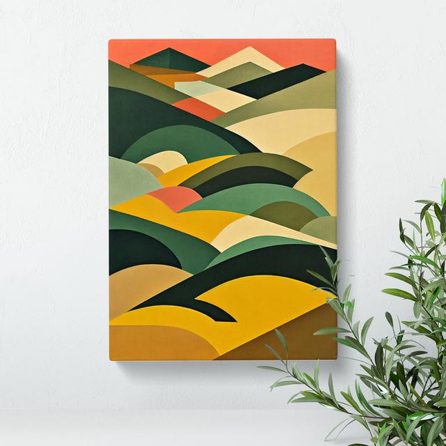 Abstract Mountain Landscapes No.2 - Wrapped Canvas Graphic Art George Oliver Size: 60cm H x 40cm W x 3cm D on Productcaster.